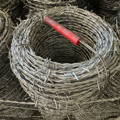 Use Of Prison Walls Anti Climb Single Strand PVC Coated Iron Barbed Wire