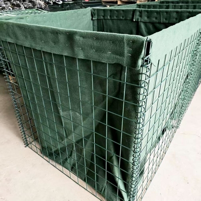 Heavy Zinc Coated Welded Gabion Box Defensive Barrier 4mm Wire