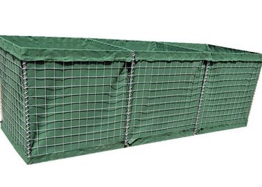 Güvenlik ve Savunma Duvarları İçin Düşük Karbonlu Çelik Hasır Gabion Kutusu HESCO bariyer sistemi