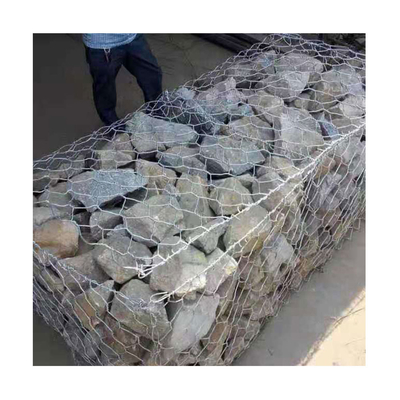 Standart Nehir Koruma Erozyon Kontrolü Gabion Sepetleri Galvanizli 2x1x1m