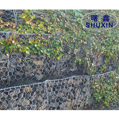 Pvc Kaplı Galvanizli Gabion Sepetleri Bahçe Demir Hasır 2*1*1m