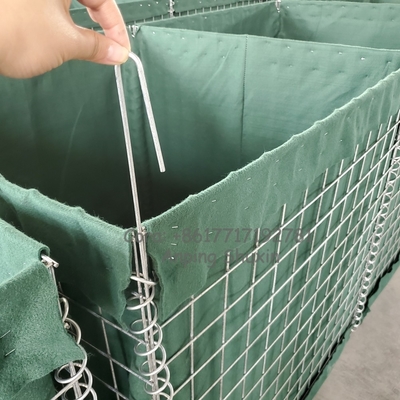 Güvenlik Çelik Koruma Ağı Gabion Kutusu Savunma Engelli Galvanize Gabion Kum Doldurma Duvarı