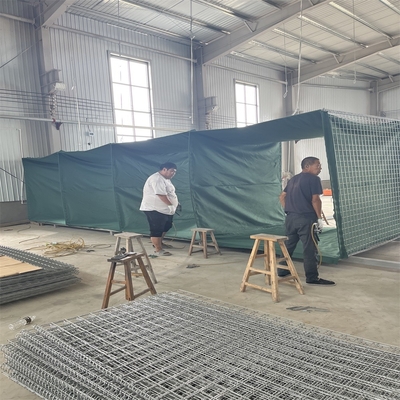Galvanizli kaynaklı örgü koruyucu bariyer sel koruma patlama kanıtı kafes