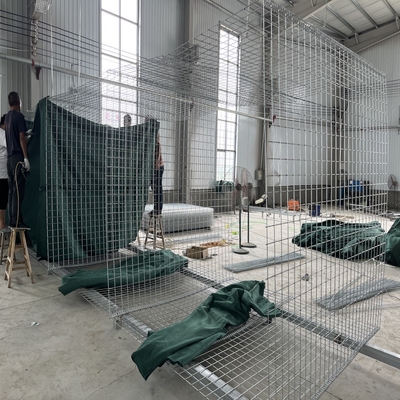 Fabrika Tedarikleri Yeşil Savunma Bariyeri Toptan kaynak Tel örgüsü Kum Bariyeri Duvar Bastion