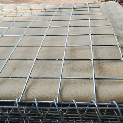 Askeri 4-6mm Özel Boyut Galvanizli Savunma Bariyeri Galfan Geotekstil Kumaş Sel Karşıtı