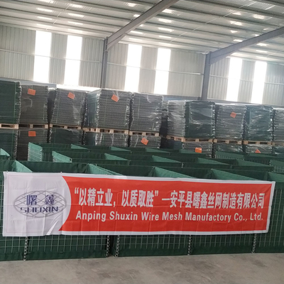 Galvanize Mil3 Kum Duvarı Bariyer Sel için Patlama Duvarı Mil6 Gabion Kaynaklı Savunma Bariyerleri