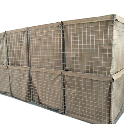 Esnek 5.0 mm Mesh Tel Kaynaklı Savunma Bariyeri Kolay Montaj Siyah Askeri Çözüm