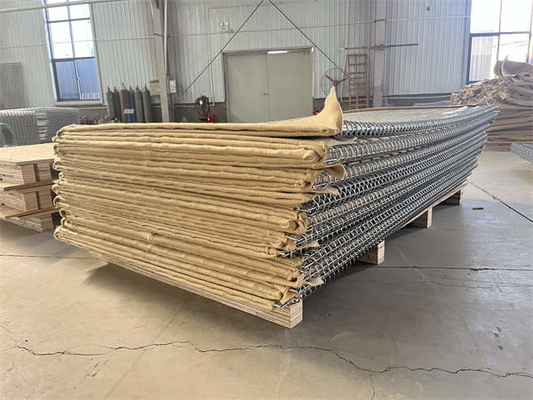 Askeri 4-6mm Özel Boyut Galvanizli Savunma Bariyeri Galfan Geotekstil Kumaş Sel Karşıtı