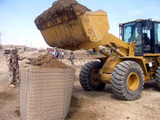 5mm Tel Savunma Bariyeri 20 Hücre 1*1*1M 1*1*5M Esneklik Siyah Kaynaklı Ağ Kalkan Koruyucusu