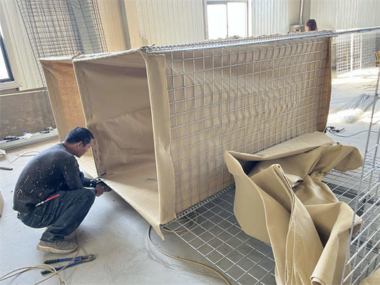 5mm Tel Savunma Bariyeri 20 Hücre 1*1*1M 1*1*5M Esneklik Siyah Kaynaklı Ağ Kalkan Koruyucusu