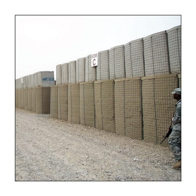 Ağır Galvanizli Kaplı Tel Ağı Savunma Bariyer Bastionları 5 Hücre