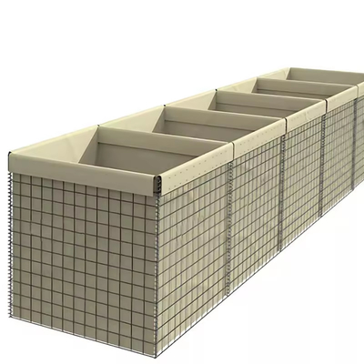 20 Hücre Koruyucu Duvar Hesco Ordu Tel Tensile 500-800mpa
