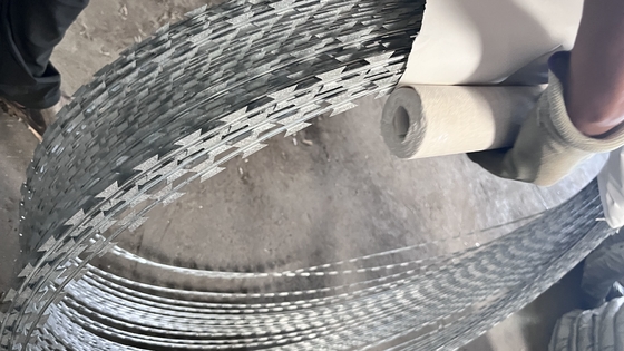 Çit Dikenli Tel Galvanize Koruma Çelik Tel 500 Metre Tıraş Blade Galvanize Tek Tıraş