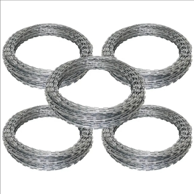 BTO-22 BTO-30 HDP Galvanizli 900 mm çaplı sarmal konserina tıraş tıraş dikenli tel ağı satılıyor