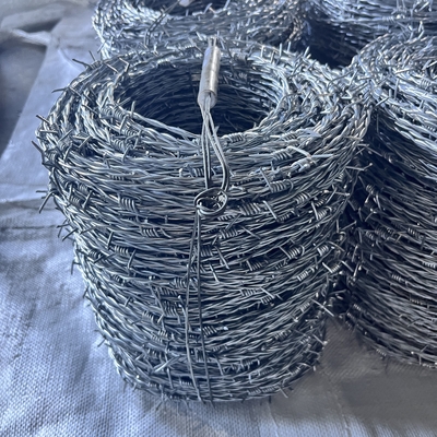 Galvanizli dikenli tel dikenli tel fiyat 250m rulo başına dutch net metal korkuluk korkuluk dikenli tel tbar dikenli tel için germe aracı Ce Sertifikası