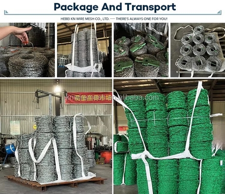 25mm dikenli demir tel galvanize anti hırsızlık dikenli tel güvenlik dikenli tel çit 12 kalibre düşük karbonlu çelik galvanize dikenli tel Pakistan dikenli tel CE Sertifikası ile
