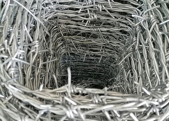 Çit İnşaatı Koruması Sıcak Diplenmiş Galvanizli/ Paslanmaz Çelik Dikenli Tel Rulo