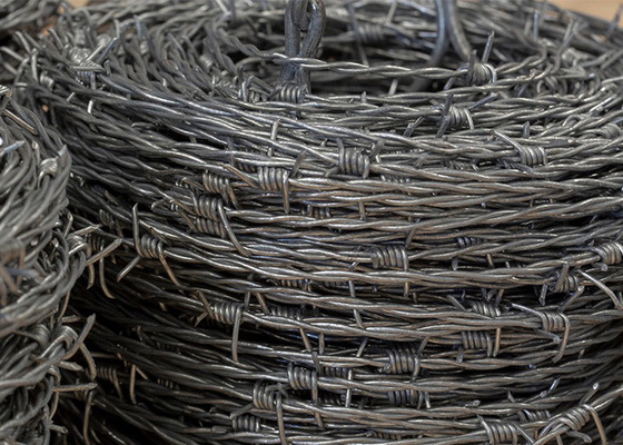 Çit İnşaat Koruması 500 Metre Tek iplik galvanizli dikenli tel