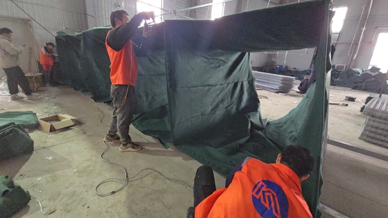 Ağır Galvanizli Kaplı Tel Ağı Gabion Bastionlar Savunma Engelli Sistemi