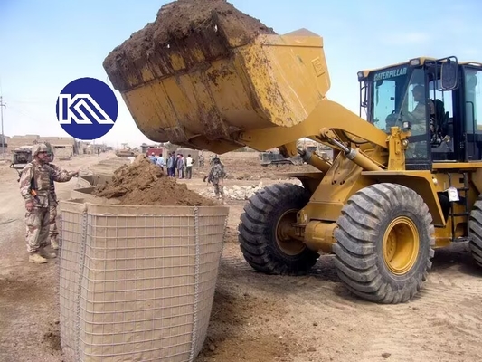 Patlama Kanıtlı Gabion Mesh Kutusu Yüzen Perimetre Savunma Engelli Savunma Duvarı