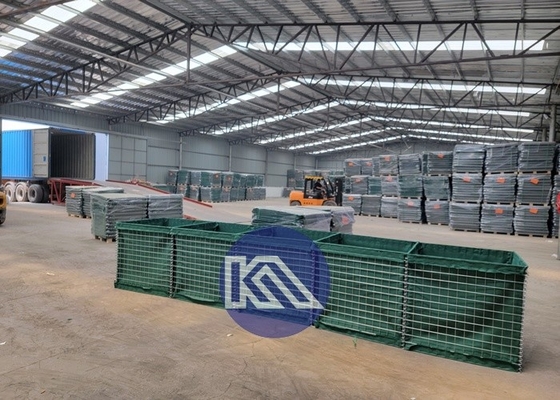 Kaynatılmış Tufan Gabion Koruyucu Hesco Barrier Patlama Duvarı Savunma Barrier Bastion Tufan Bastion Kum Duvarı Hesco Barrier Çit