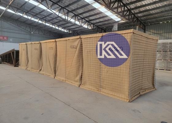 Galvanizli Kum Duvarı Savunma Engelli Savunma Kaynaklı Gabion Ağı Savunma Kale Patlama Duvarı