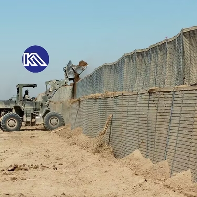 Galvanizli kaynaklı örgü koruyucu bariyer sel koruma patlama kanıtı kafes