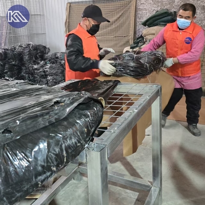 Korrozyona dayanıklı yağ koruma görünmez tel örgüsü düşük görünürlük için tel putanka örgüsü Ukrayna'da