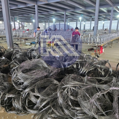 Görünmez Engelleme Çit Güvenlik Bariyeri MZP Çember 10x5x1.4 Tel Ağı Bariyer Tank Karşıtı Girlanda Halka Dokunmuş Tel