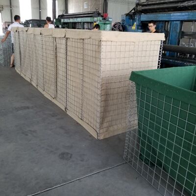 Anti-Corrosion Galvanized Iron Wire Welded Cage Defense Barrier Heavy Duty Sand Wall Bastion ML Fence Explosion-Proof Tactical