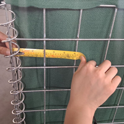 50mmx50mm Wire Mesh Heavy Duty Defensive Barrier Safety Barrier Sand Wall For Protect Fence
