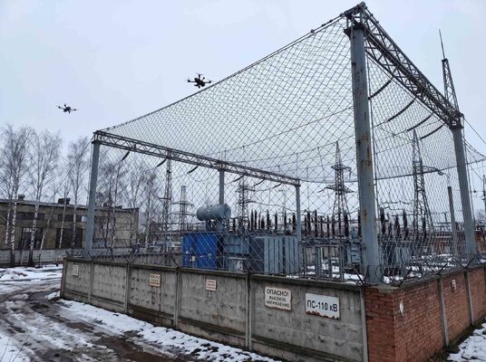 Anti-UAV Defense Net For Russia | Wire Rope Mesh Protection Net