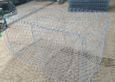 Sıcak Daldırma Galvanizli Dokuma Altıgen Hasır Gabion Sepet 2.0-4.0mm Tel Ölçer
