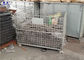 Çelik Hasır Çelik Palet Kafesleri Depo İçin Katlanabilir Ağır Hizmet Depolama