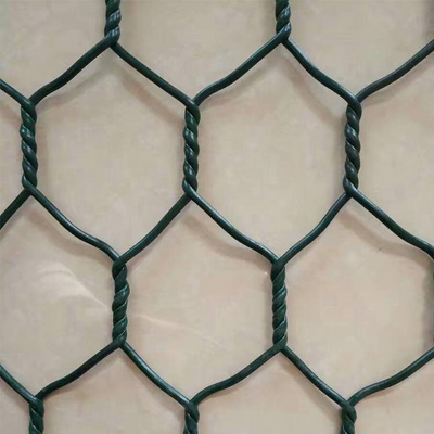 Nehir Taşkın Kontrolü Takviyesi İçin Yeşil Pvc Kaplı 2.7mm Gabion Kutusu