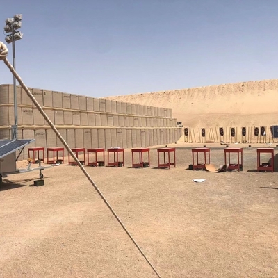 Savunma için Galvanizli Hasır 4mm Hesco Bastion Duvar