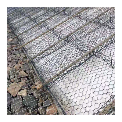 2mx1mx1m Altıgen Gabion Sepet İstinat Duvarı Taş Kafesi