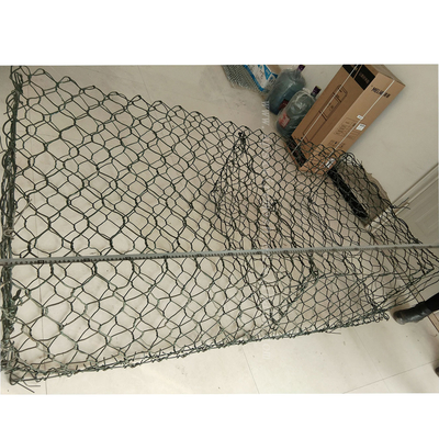 Ağır Hizmet Tipi 8x10cm Pvc Kaplı Gabion Sepetleri Tutma İçin Altıgen Hasır