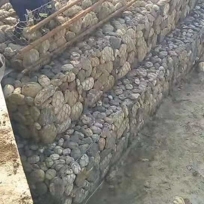 Altıgen Galfan Gaybian Sepet Dokuma Taş Dolgulu 8x10cm Deniz Duvarı Koruması İçin