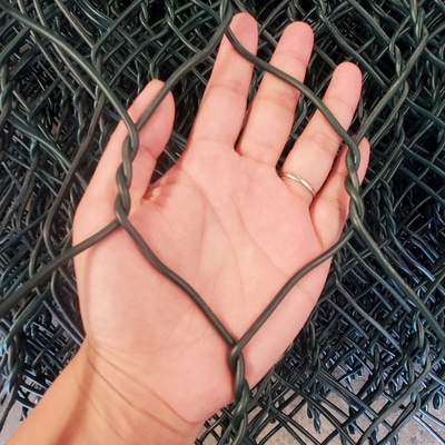 İnşaat Duvarı İçin Galvanizli Dokuma Hasır Gabion Sepet İstinat Duvarı