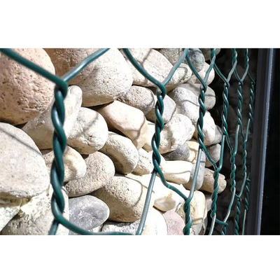 Standart Boy Gabion Box Altıgen Üç Bükümlü Galvanizli İstinat Duvarı