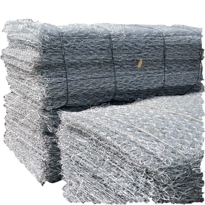 Altıgen Dokuma Hasır Gabion Kafesleri ve Sepetleri Makinası Dokuma 80x100mm Delik 2.7mm