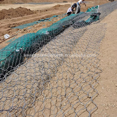 Yüksek Çinko Kaplama Gabion Kutusu Anti Pas Anti Korozif Reno Şilte 2.2mm Çap