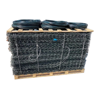 2x1x0.5m Gabion Kutusu Sıcak Daldırma Galvanizli Kaya 2.2mm / 6x8cm