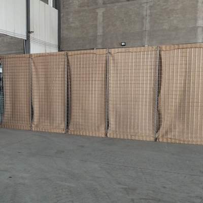 3.7mm Gabion Hesco Mil 7 Kıyı Erozyonu İçin Askeri Kum Duvarı