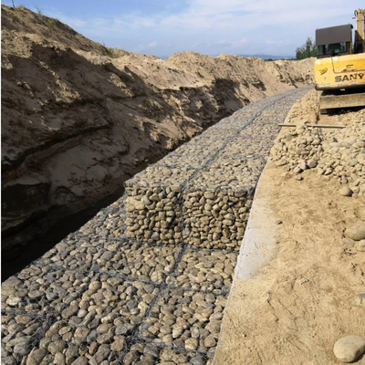 Nehir Koruması İçin 27mm Galvanizli Gabion Sepet