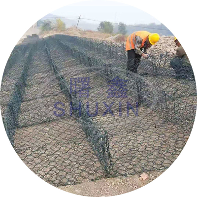 İstinat Duvarı İçin Galvanizli Gabion Yatak Demir Hasır