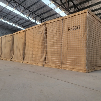 Kum Dolu Gabion Hesco Patlama Duvarı Muhafaza Askeri Bariyer Patlama Duvarı