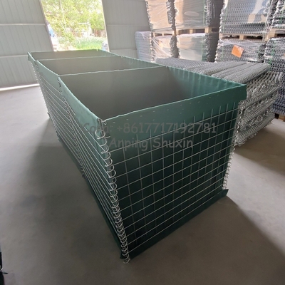 HDP Galvanizli Hesco Gabion Savunma Bariyeri İstinat Duvarı paslanmaz