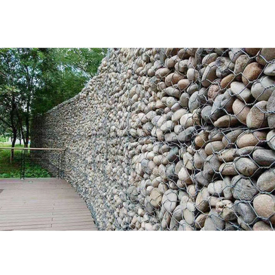 PVC Kaplı İstinat Duvarı Gabion Sepetleri Kutu Antikorozif Çeşitli Özellikler